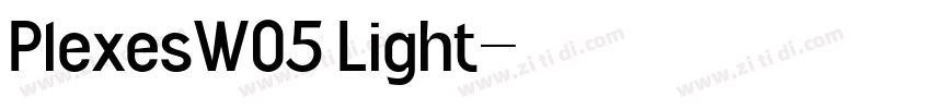 PlexesW05 Light字体转换